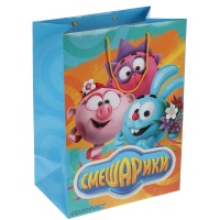 Играем вместе Пакет подарочный Смешарики глянцевый 56775 GU  фото, kupilegko.ru