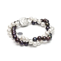 Браслет серебро, жемчуг, NP1843  фото, kupilegko.ru