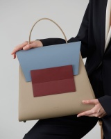 Кожаная сумка женская FETICHE S.007. Maroon 3446 FT  фото, kupilegko.ru