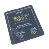 Гидрогелевая маска для лица с черным жемчугом и золотом Petitfee  фото, kupilegko.ru