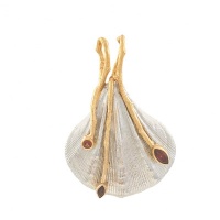 Серебряный кулон, серебро, гранат, 3158g  фото, kupilegko.ru