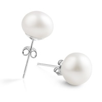 Серьги серебро, сережки серебро, жемчуг, NP3837  фото, kupilegko.ru