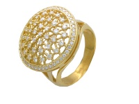 Золотое кольцо, золото, бриллиант, 01K643676  фото, kupilegko.ru