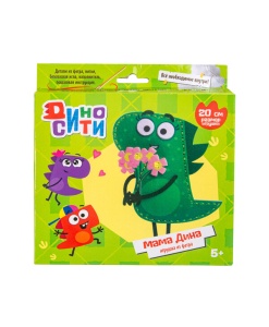 Игровой набор для шитья из фетра Мама Дина с букетом 92925 GU  фото, kupilegko.ru