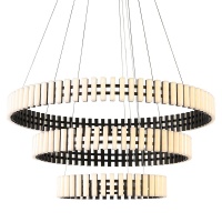 Подвесная светодиодная люстра Gerhort G61348/126BK+WT  фото, kupilegko.ru