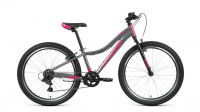 Велосипед JADE 24 1.0 (24" 7 ск. рост 12") 2020-2021, серый/розовый, RBKW1J347003 Forward  фото, kupilegko.ru