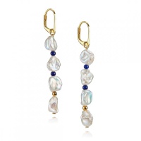 Серьги серебро, сережки серебро, жемчуг, NP5936  фото, kupilegko.ru