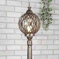 Столб фонарный уличный Elektrostandard Sirius Sirius F черное золото  фото, kupilegko.ru