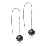 Серьги серебро, сережки серебро, жемчуг, NP4433  фото, kupilegko.ru