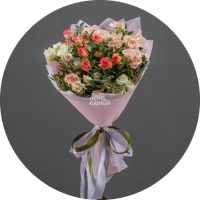 Букет кустовых роз  фото, kupilegko.ru