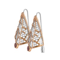 Серьги серебро, сережки серебро, сапфир, 2098s  фото, kupilegko.ru