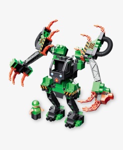 Bauer Набор с большим роботом и пилотом в коробке Technobot цвет черный, оранжевый, зеленый 76169 GU  фото, kupilegko.ru