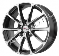Литые колесные диски iFREE Джет (КС914) 6.5x16 5x114.3 ET50 D66.1 Чёрный глянцевый с полированной лицевой частью (666806)  фото, kupilegko.ru