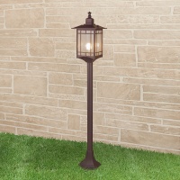 Столб фонарный уличный Elektrostandard Vela Vela F кофейное золото (GL 1019F)  фото, kupilegko.ru