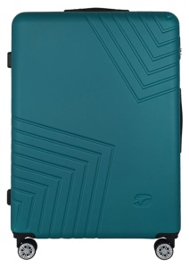 Пластиковый чемодан на колесах с кодовым замком большой, размер L Airport 110333 AU  фото, kupilegko.ru