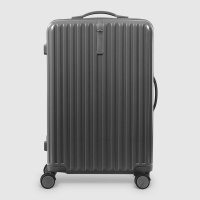 Чемодан Zhongshan Silk антрацит 46х27х67 см 1687978668  фото, kupilegko.ru