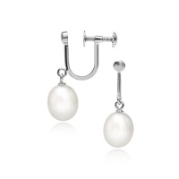 Серьги серебро, сережки серебро, жемчуг, NP1783  фото, kupilegko.ru