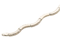 Золотой браслет, белое золото, 01B720376  фото, kupilegko.ru