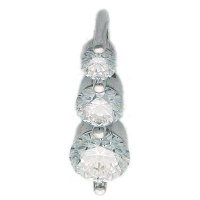 Золотая подвеска, белое золото, бриллиант, 01P672933  фото, kupilegko.ru