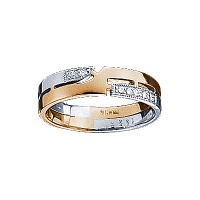 Золотое кольцо, золото, бриллиант, 71211RS  фото, kupilegko.ru