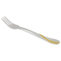 Вилка серебро с позолотой, 26857RS  фото, kupilegko.ru