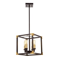Подвесная люстра Lumina Deco Waldorf LDP 1140-4 BK+MD  фото, kupilegko.ru