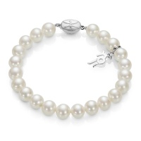 Браслет серебро, жемчуг, NP69  фото, kupilegko.ru