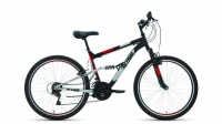 Велосипед ALTAIR MTB FS 26 1.0 (26" 18 ск. рост 18") 2020-2021, черный/красный, RBKT1F16E008 Altair  фото, kupilegko.ru