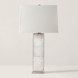 Ellis Polised Nickel Настольная лампа Ralph Lauren Home  фото, kupilegko.ru