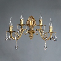 Бра, светильник настенный накладной Ambiente 8888/2+2 AB Tear drop  фото, kupilegko.ru