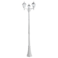 Столб фонарный уличный Arte Lamp BREMEN A1017PA-3WH  фото, kupilegko.ru