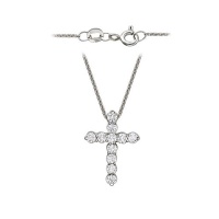 Золотое колье, белое золото, 01L620993  фото, kupilegko.ru