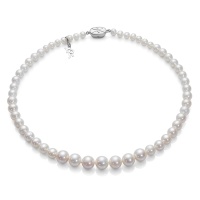 Ожерелье серебро, жемчуг, NP118  фото, kupilegko.ru