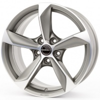 Литые колесные диски Borbet S 8.5x19 5x114.3 ET40 D72.5 Серый матовый с полированной лицевой частью (222113)  фото, kupilegko.ru