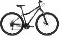 Велосипед ALTAIR MTB HT 29 2.0 disc (29" 21 ск. рост 17") 2020-2021, черный/ярко-зеленый, RBKT1MN9Q002 Altair  фото, kupilegko.ru