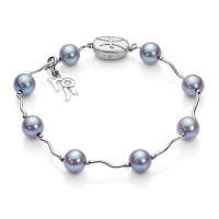 Браслет серебро, жемчуг, NP2237  фото, kupilegko.ru