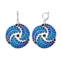 Серьги серебро, сережки серебро, гранат, FBL_3.44.10.08  фото, kupilegko.ru