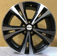 Литые колесные диски Carwel Самро 204 (Qashqai) 7x17 5x114.3 ET40 D66.1 Чёрный с полированной лицевой частью (32972)  фото, kupilegko.ru