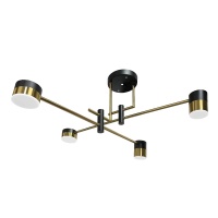Потолочная светодиодная люстра Gerhort G51243/4BK+AB  фото, kupilegko.ru