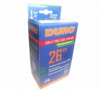 Велокамера 26" DURO 26x1,75/2,125 F/V-52 (легкая 138гр,0,6мм)/DHB01050 DURO  фото, kupilegko.ru