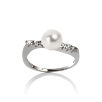 Золотое кольцо, золото, жемчуг, NP2157  фото, kupilegko.ru