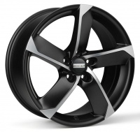 Литые колесные диски FONDMETAL 7900 7.5x17 5x112 ET48 D57.1 Чёрный матовый с полированной лицевой частью (7900 7517485112ENA4)  фото, kupilegko.ru