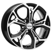 Литые колесные диски Carwel Синтур 1702 (RAV4) 7x17 5x114.3 ET39 D60.1 Чёрный глянцевый с полированной лицевой частью (95946)  фото, kupilegko.ru
