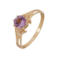 Золотое кольцо, золото, аметист, A1060001518  фото, kupilegko.ru