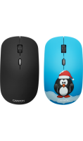 Мышь Canyon со съемной панелью: Пингвин, черный  фото, kupilegko.ru