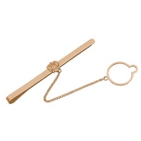 Зажим для галстука золото, 68987RS  фото, kupilegko.ru