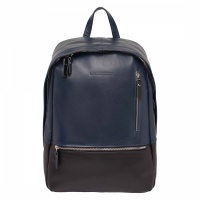 Кожаный рюкзак для ноутбука Adams Dark Blue/Black Lakestone 596 LS  фото, kupilegko.ru