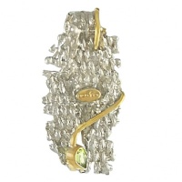 Серебряный кулон, серебро, хризолит, 3130h  фото, kupilegko.ru