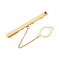 Зажим для галстука золото, сапфир, 15867RS  фото, kupilegko.ru