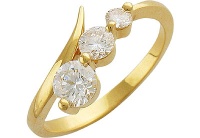 Золотое кольцо, золото, бриллиант, 01K642933  фото, kupilegko.ru